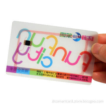 Transparent PVC card, from original factory